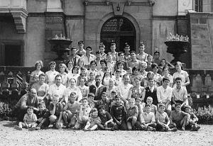 COLO GUEBWILLER 1959 EGLISE REFORMEE CAMPS DES ALGERIENS